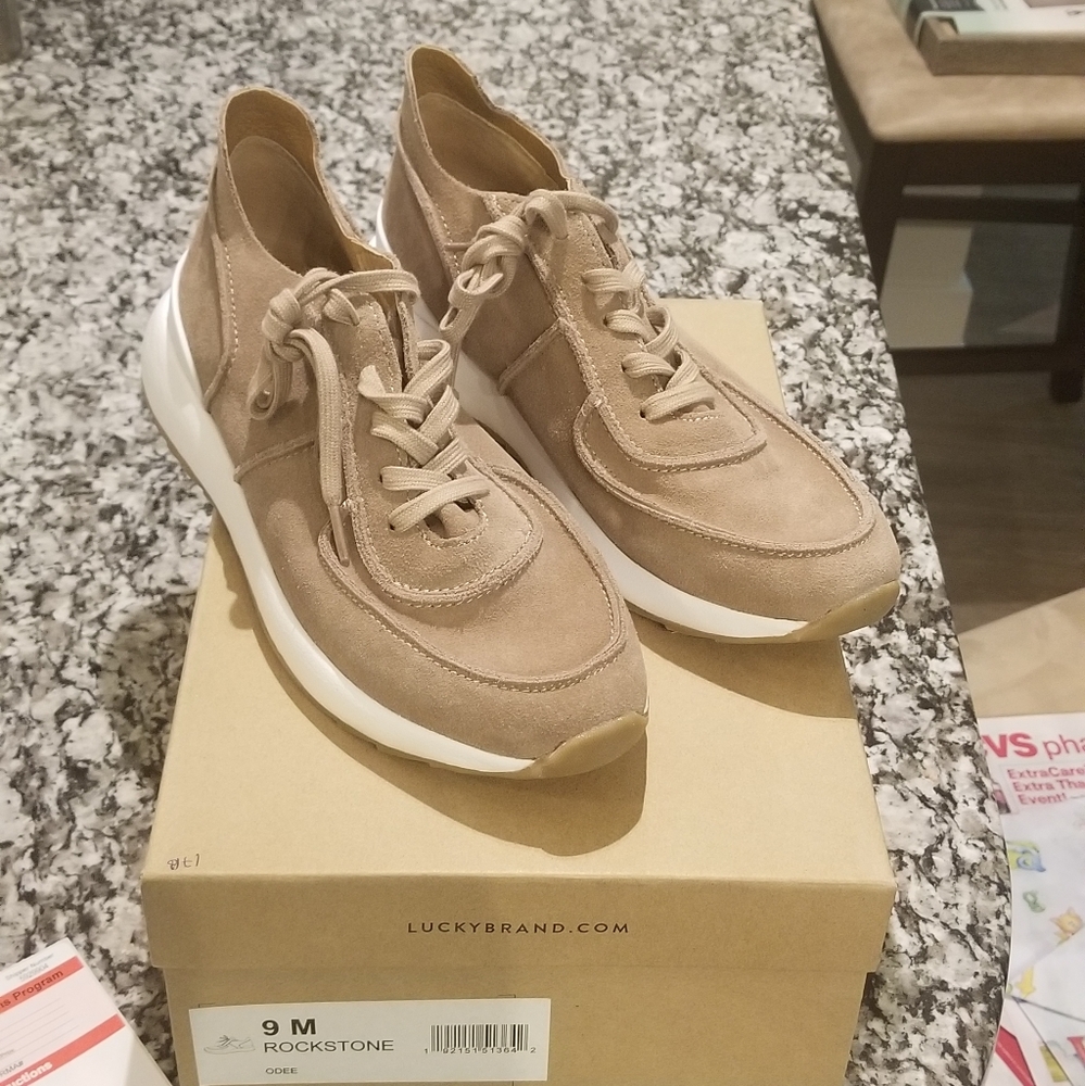 Lucky Brand Taupe Sneakers